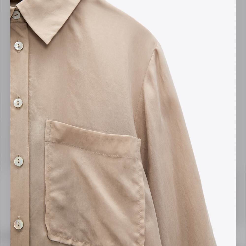 ZARA OVERSIZED SHIRT DRESS - Picture 5 of 7
